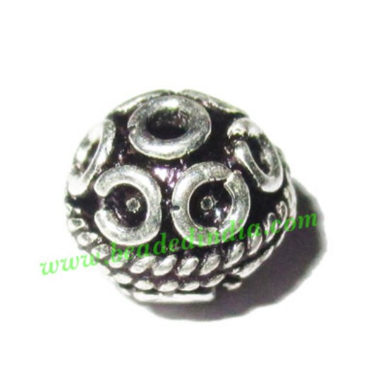 Picture of Sterling Silver .925 Fancy Beads, size: 7.5x8mm, weight: 0.79 grams.