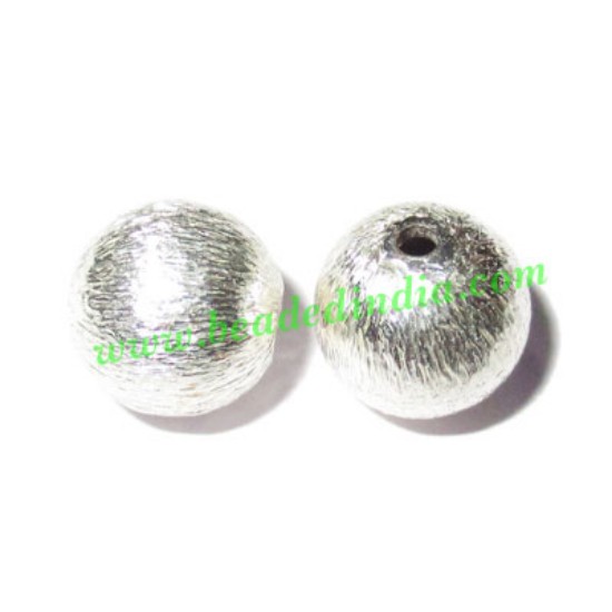 Picture of Sterling Silver .925 Brushed Beads, size: 8mm, weight: 0.71 grams.