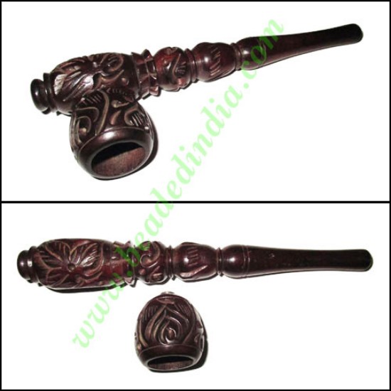 Picture of Handmade rosewood smoking pipe, size : 6 inch pipe