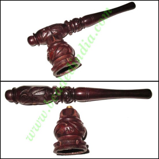 Picture of Handmade rosewood smoking pipe, size : 6 inch pipe
