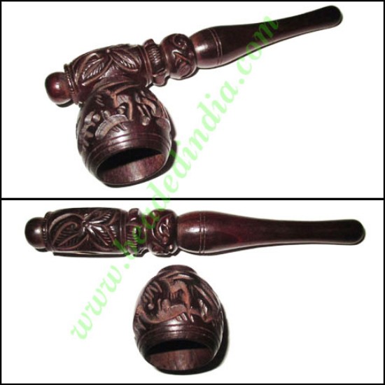 Picture of Handmade rosewood smoking pipe, size : 5 inch pipe