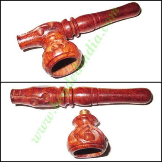 Picture of Handmade rosewood smoking pipe, size : 3 inch pipe