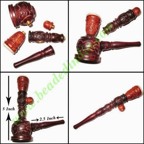 Picture of Handmade rosewood smoking pipe, size : 4 inch pipe