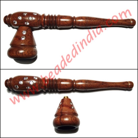 Picture of Handmade rosewood smoking pipe, size : 6 inch
