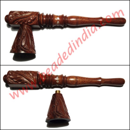 Picture of Handmade rosewood smoking pipe, size : 6 inch