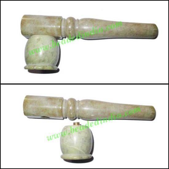 Picture of Handmade soapstone smoking pipe, size : 5 inch pipe