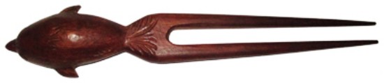 Picture of Handmade rosewood hairsticks, size : 7.5 inch