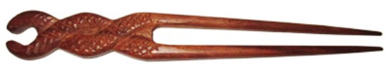 Picture of Handmade rosewood hairsticks, size : 7.5 inch