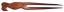 Picture of Handmade rosewood hairsticks, size : 8 inch