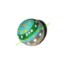 Picture of Wooden Painted Beads, Fancy Design Hand-painted beads, size 20mm, weight approx 2.95 grams