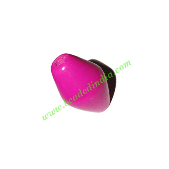 Picture of Wooden Dyed Beads, painted in one color, size 15x23mm, weight approx 1.81 grams