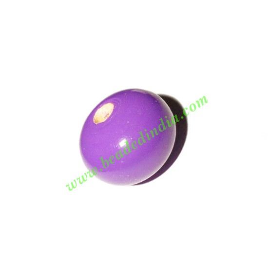 Picture of Wooden Dyed Beads, painted in one color, size 12x16mm, weight approx 1.31 grams