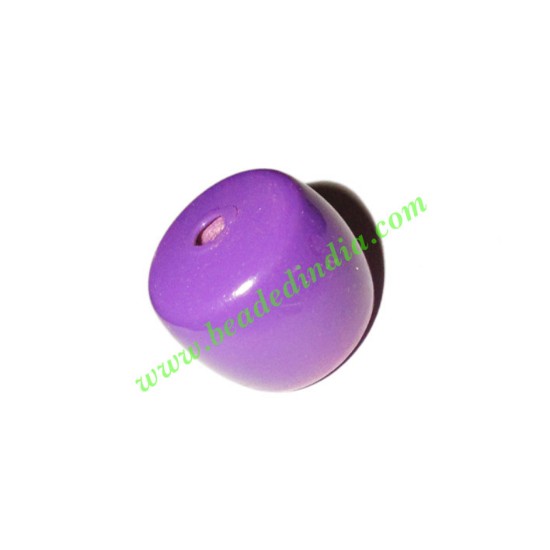 Picture of Wooden Dyed Beads, painted in one color, size 18x20mm, weight approx 3.12 grams