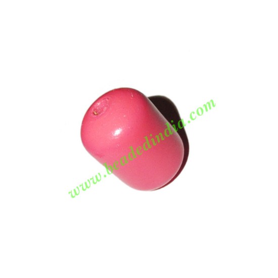 Picture of Wooden Dyed Beads, painted in one color, size 16x22mm, weight approx 2.87 grams
