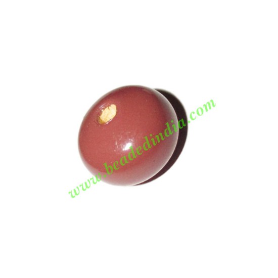Picture of Wooden Dyed Beads, painted in one color, size 12x16mm, weight approx 1.31 grams