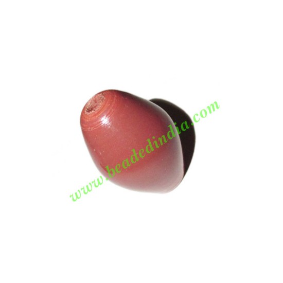 Picture of Wooden Dyed Beads, painted in one color, size 15x23mm, weight approx 1.81 grams