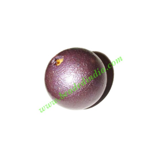 Picture of Wooden Dyed Beads, painted in one color, size 21mm, weight approx 3.16 grams