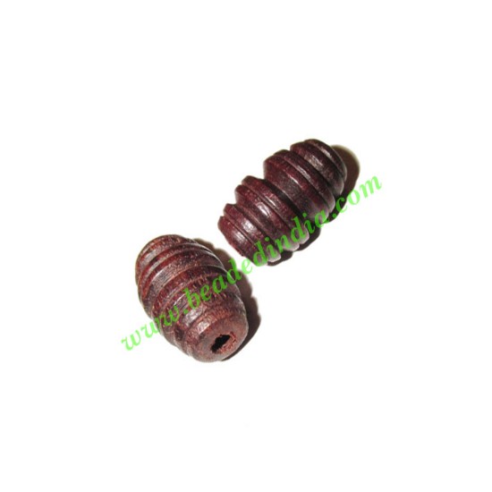 Picture of Rosewood Beads, Handcrafted designs, size 11x18mm, weight approx 1.35 grams