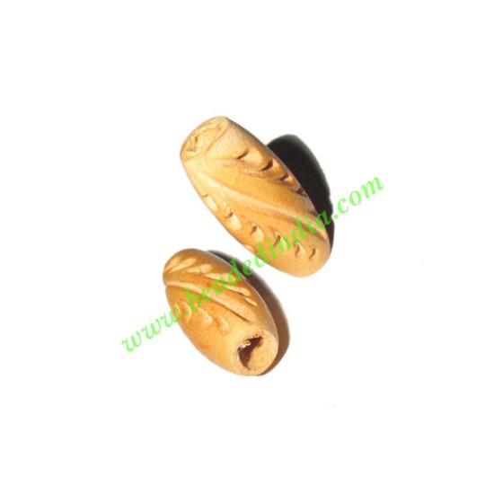 Picture of Natural Color Wooden Beads, size 9x20mm, weight approx 0.61 grams