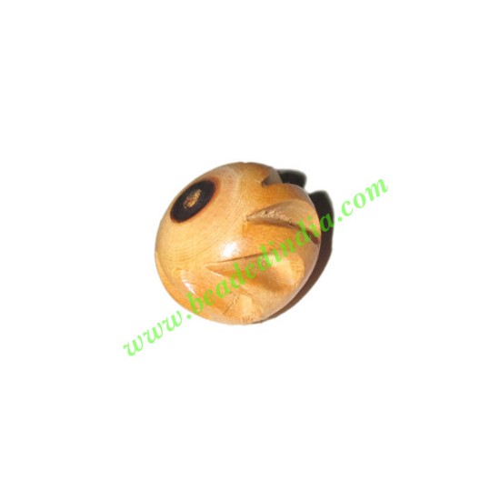 Picture of Natural Color Wooden Beads, size 16x19mm, weight approx 2.16 grams