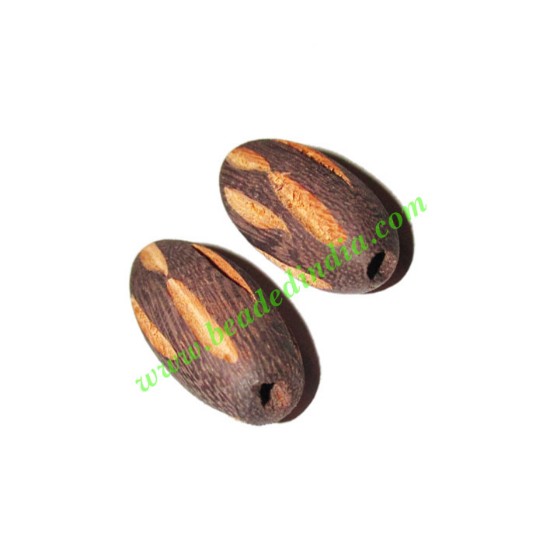 Picture of Wooden Carved Beads, size 15x35mm, weight approx 3.96 grams