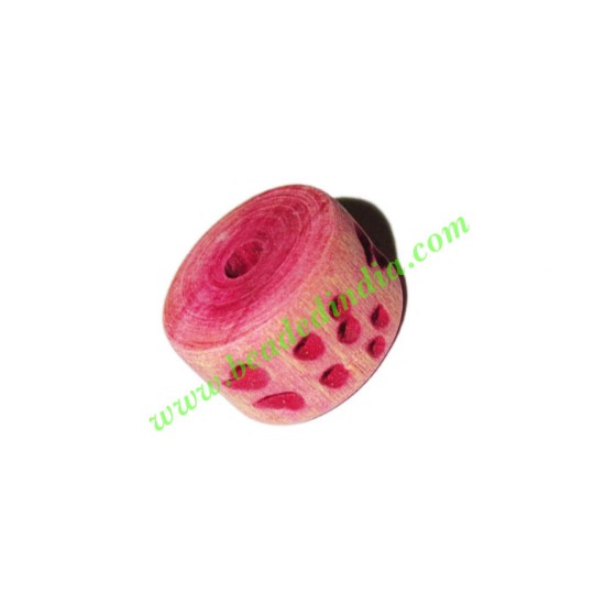 Picture of Wooden Carved Beads, size 10x16mm, weight approx 1.47 grams
