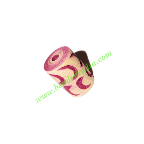 Picture of Wooden Carved Beads, size 10x15mm, weight approx 0.94 grams