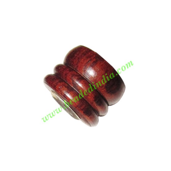Picture of Handmade Fancy Wooden Beads, size 12x15mm, weight approx 2.02 grams
