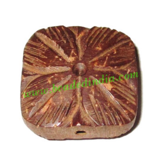 Picture of Handmade coconut shell beads, size : 23x9mm
