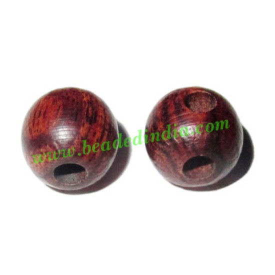 Picture of Rosewood Guru Beads Round, size 10mm, weight approx 0.6 grams