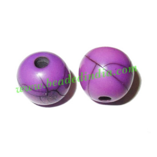 Picture of Resin Fancy Beads, Size : 9mm, weight 0.44 grams, pack of 100 Pcs.