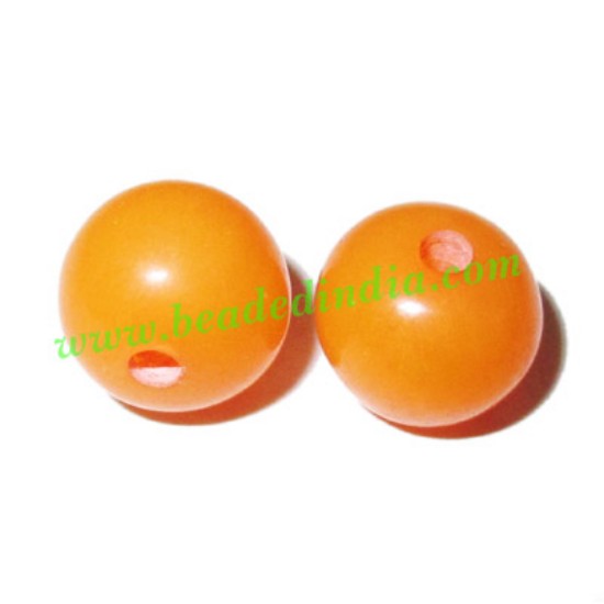 Picture of Resin Fancy Beads, Size : 11mm, weight 0.77 grams, pack of 100 Pcs.