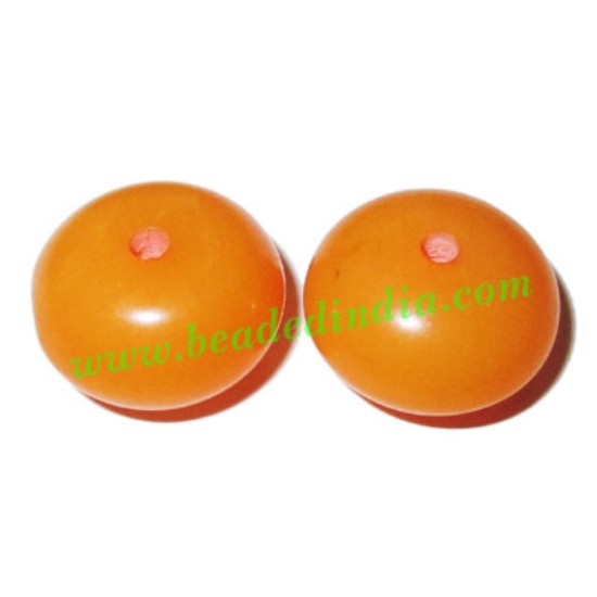 Picture of Resin Fancy Beads, Size : 11x18mm, weight 2.5 grams, pack of 100 Pcs.