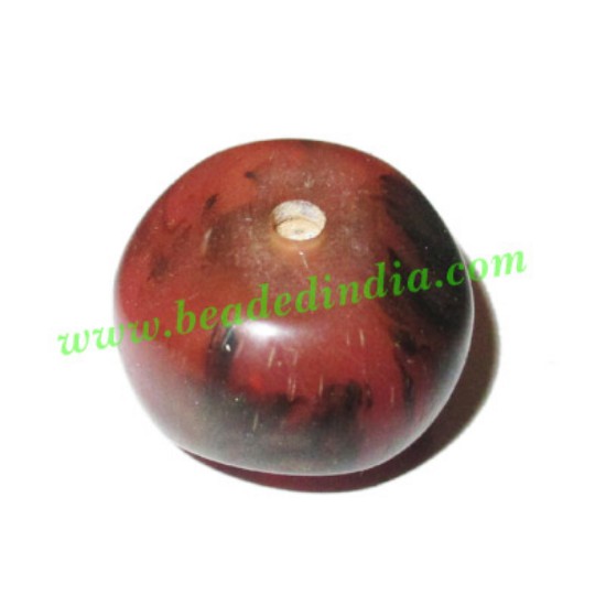 Picture of Resin Fancy Beads, Size : 14x20mm, weight 4.44 grams, pack of 100 Pcs.