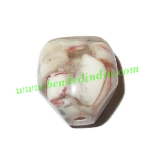 Picture of Resin Fancy Beads, Size : 18mm, weight 4.18 grams, pack of 100 Pcs.
