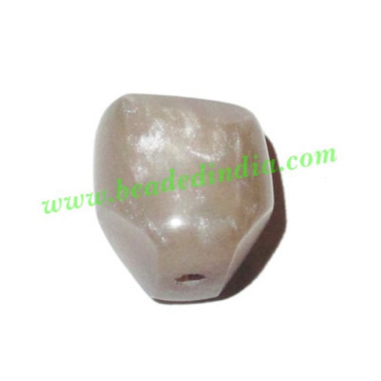 Picture of Resin Fancy Beads, Size : 18mm, weight 3.9 grams, pack of 100 Pcs.