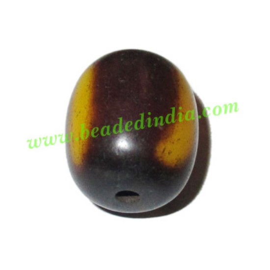 Picture of Resin Plain Beads, Size : 17x20mm, weight 4.51 grams, pack of 500 grams.