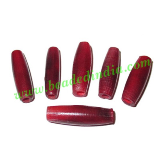 Picture of Horn Hairpipes Red, size 0.5 inch, weight 0.3 grams, pack of 100 pcs.