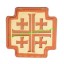 Picture of Handmade wooden cross (christian) pendants, size : 49x3mm