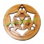 Picture of Handmade wooden pendants, size : 44x4mm