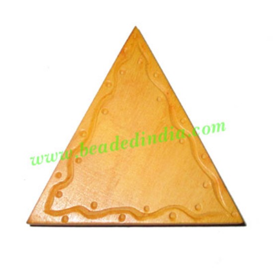 Picture of Handmade wooden fancy pendants, size : 50x6mm