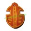 Picture of Handmade wooden fancy pendants, size : 45x33x9mm