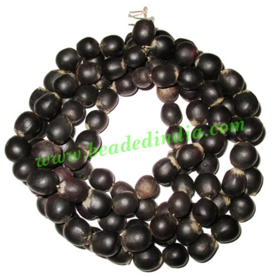 Picture of Reetha Wood Beads-Seeds String (mala of 108+1 beads), made of 14mm sapindus mukorossi ritha beads, pack of 1 string.