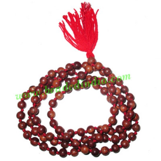 Picture of Rosewood handmade fine quality 6mm beads string (rosewood mala of 108 beads well knotted)