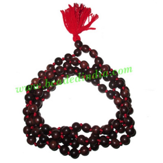 Picture of Rosewood handmade fine quality 8mm beads string (rosewood mala of 108 beads well knotted)