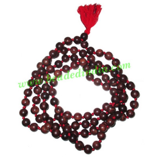 Picture of Rosewood handmade fine quality 10mm beads string (rosewood mala of 108 beads well knotted)