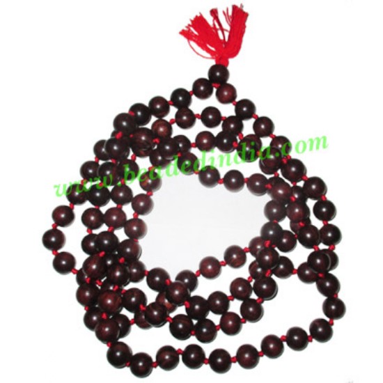 Picture of Rosewood handmade fine quality 14mm beads string (rosewood mala of 108 beads well knotted)