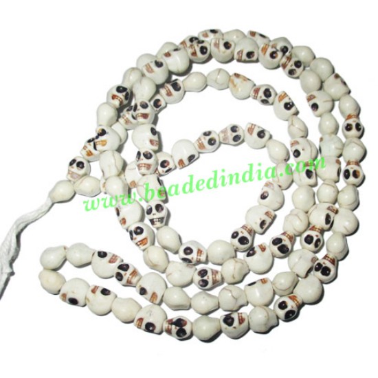 Picture of Skull (Narmund) Beads String (mala), size: 5x7mm
