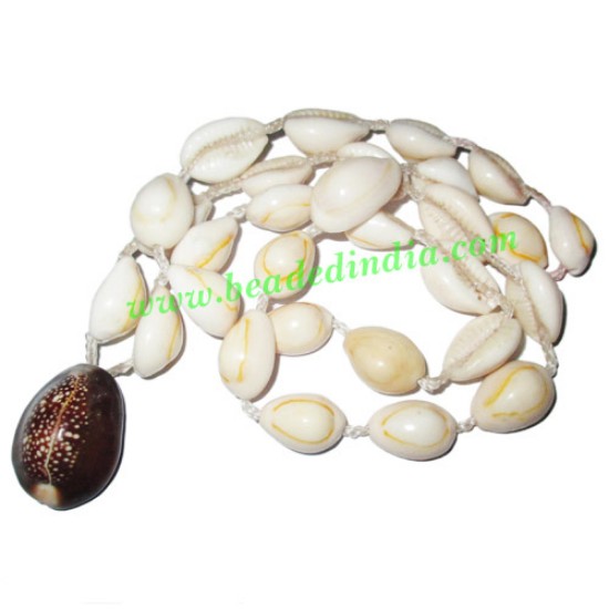 Picture of Mother of Pearl-Shell Beads String (mala), size: 7x12mm