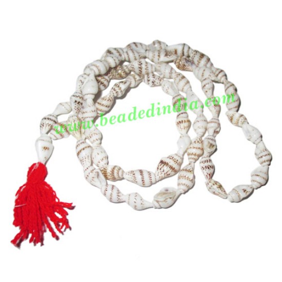 Picture of Mother of Pearl-Shell Beads String (mala), size: 8x16mm